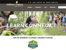 Tablet Screenshot of childrenandnature.org